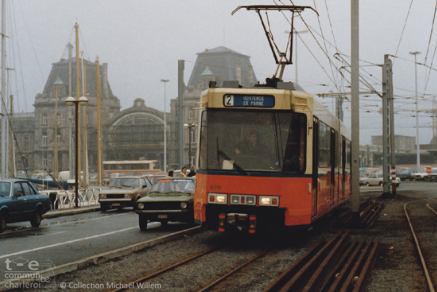 6111 - Gare d'Ostende - Janvier 1982